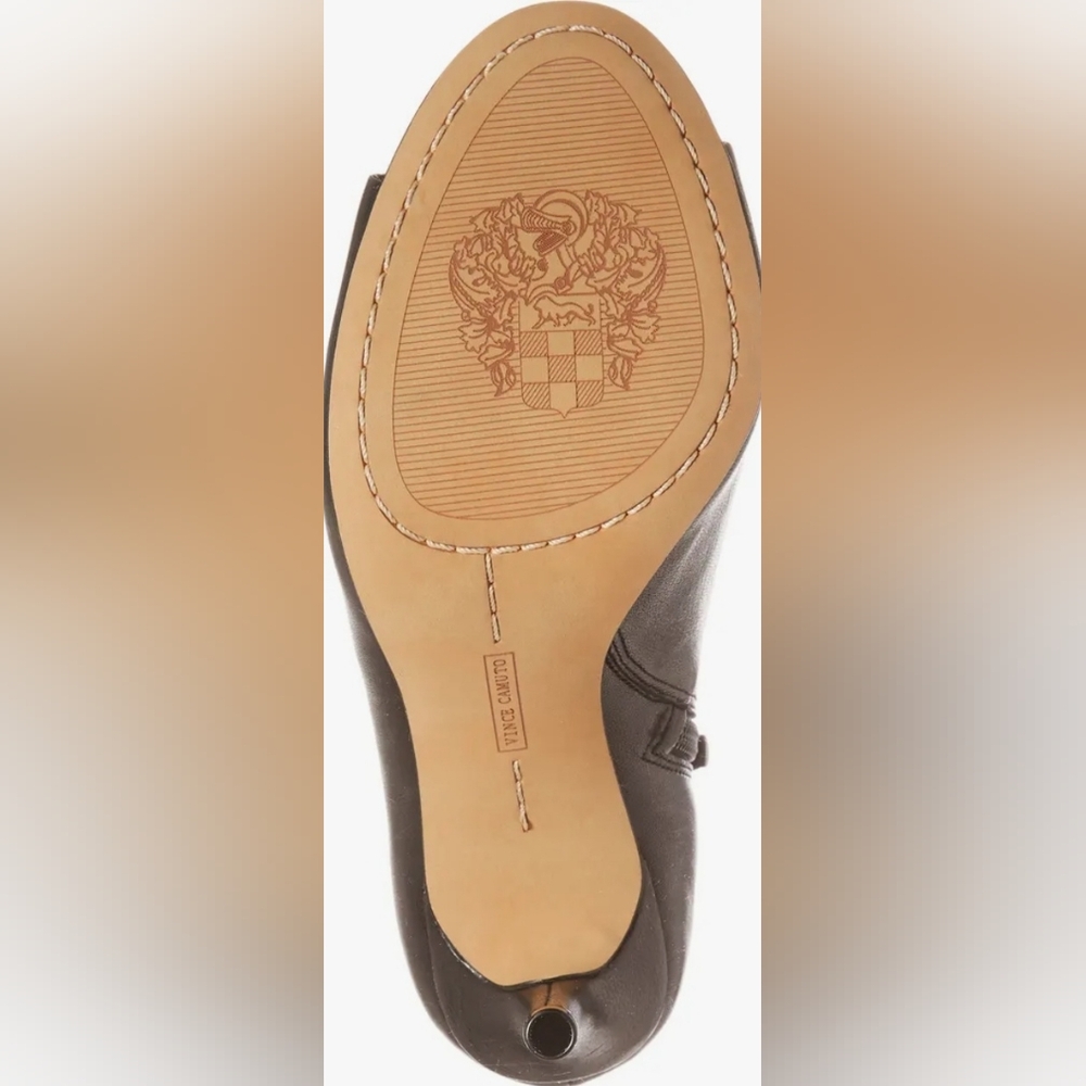 Size 6 - 🆕️ Vince Camuto Careeta Sleek Black Open-Toe Heels - Picture 8 of 11